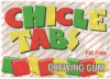 chicle tabs, candy labels