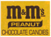 m&m peanut, candy vending labels